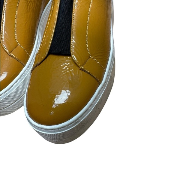 Bos. & Co. MONA OCHRE/BLACK ELASTICATED SHOES Size 5.5 - Picture 4 of 6